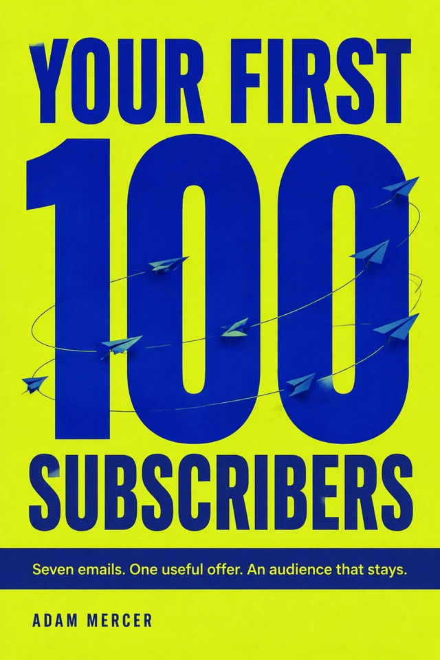 Your First 100 Subscribers, lead magnet cover