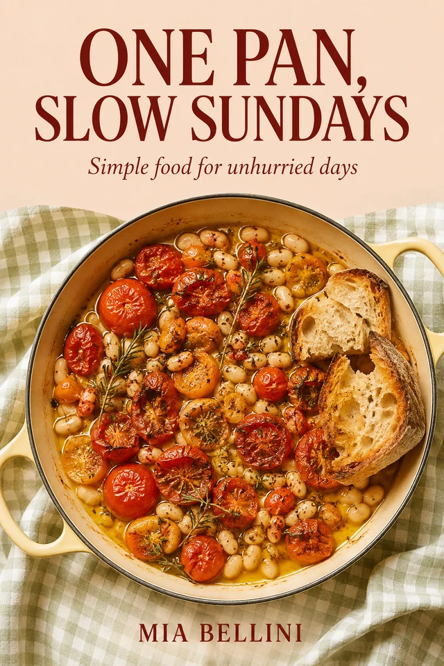 One Pan, Slow Sundays, cookbook cover