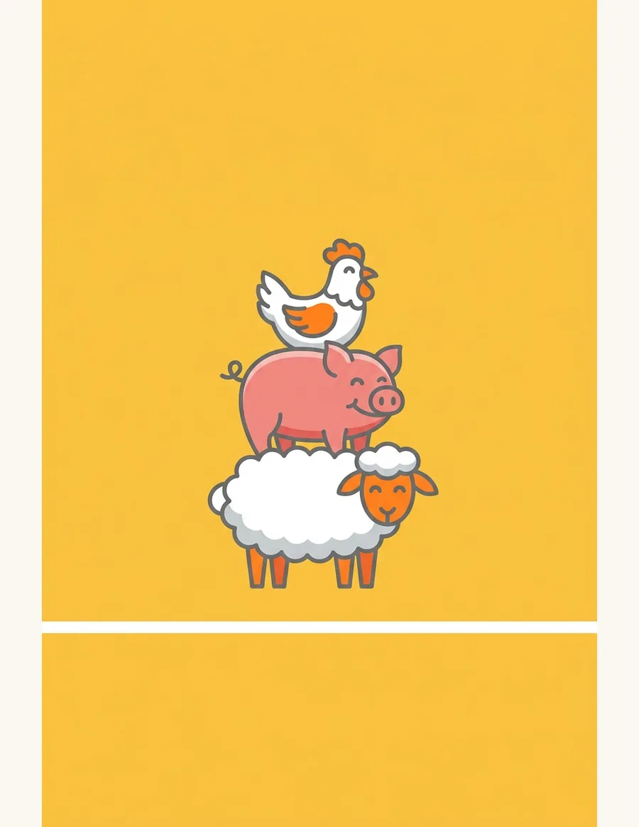 Barnyard Besties, coloring book cover