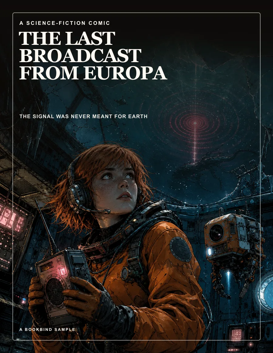 The Last Broadcast from Europa, graphic novel cover